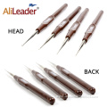 Brown Small Plastic Handle Aluminum Dreadlocks Hook Needles